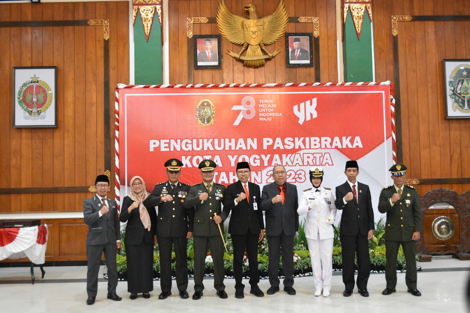 Ketua Pengadilan Negeri Yogyakarta Menghadiri Pengukuhan Paskibraka Kota Yogyakarta