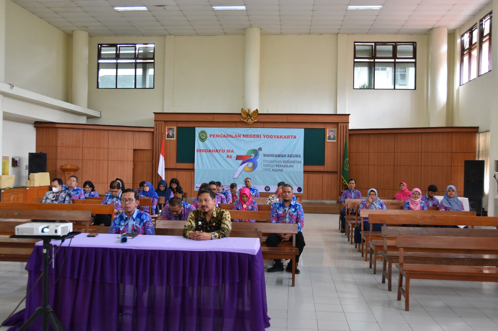 Pengadilan Negeri Yogyakarta Mengikuti Launching Inovasi Aplikasi Mahkamah Agung, Anugerah Mahkamah Agung, dan Pemutaran Film