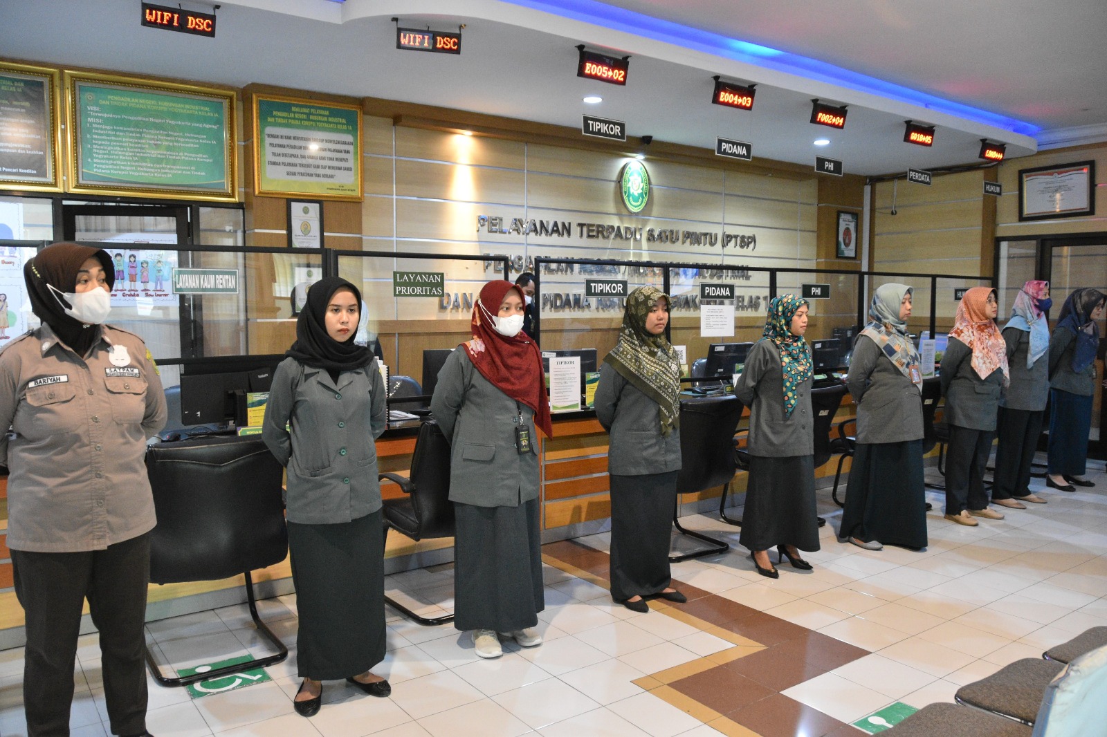 Apel Pagi Rutin Petugas PTSP 30 Agustus 2023