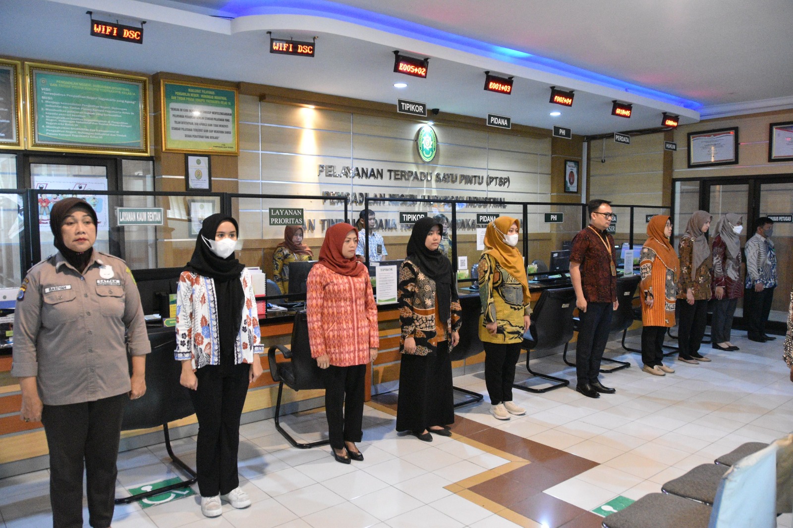 Apel Pagi Rutin Petugas PTSP 31 Agustus 2023