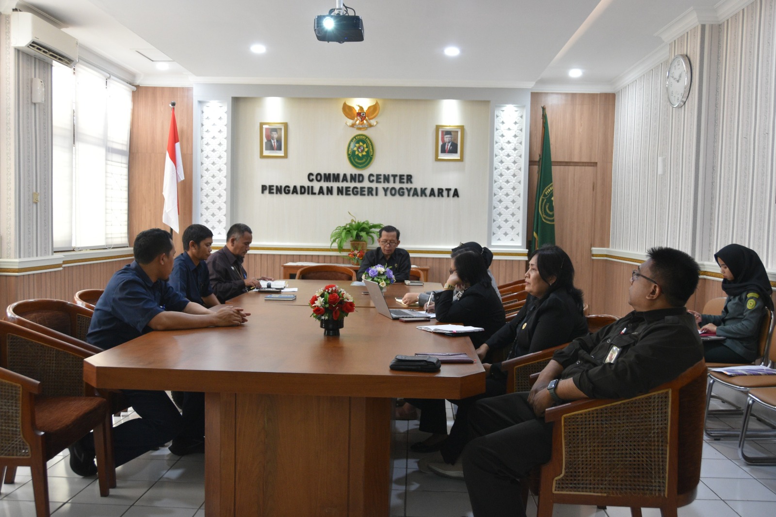 Rapat Monev Pengisian Capaian IKU Triwulan III Tahun 2023 Pengadilan Negeri Yogyakarta