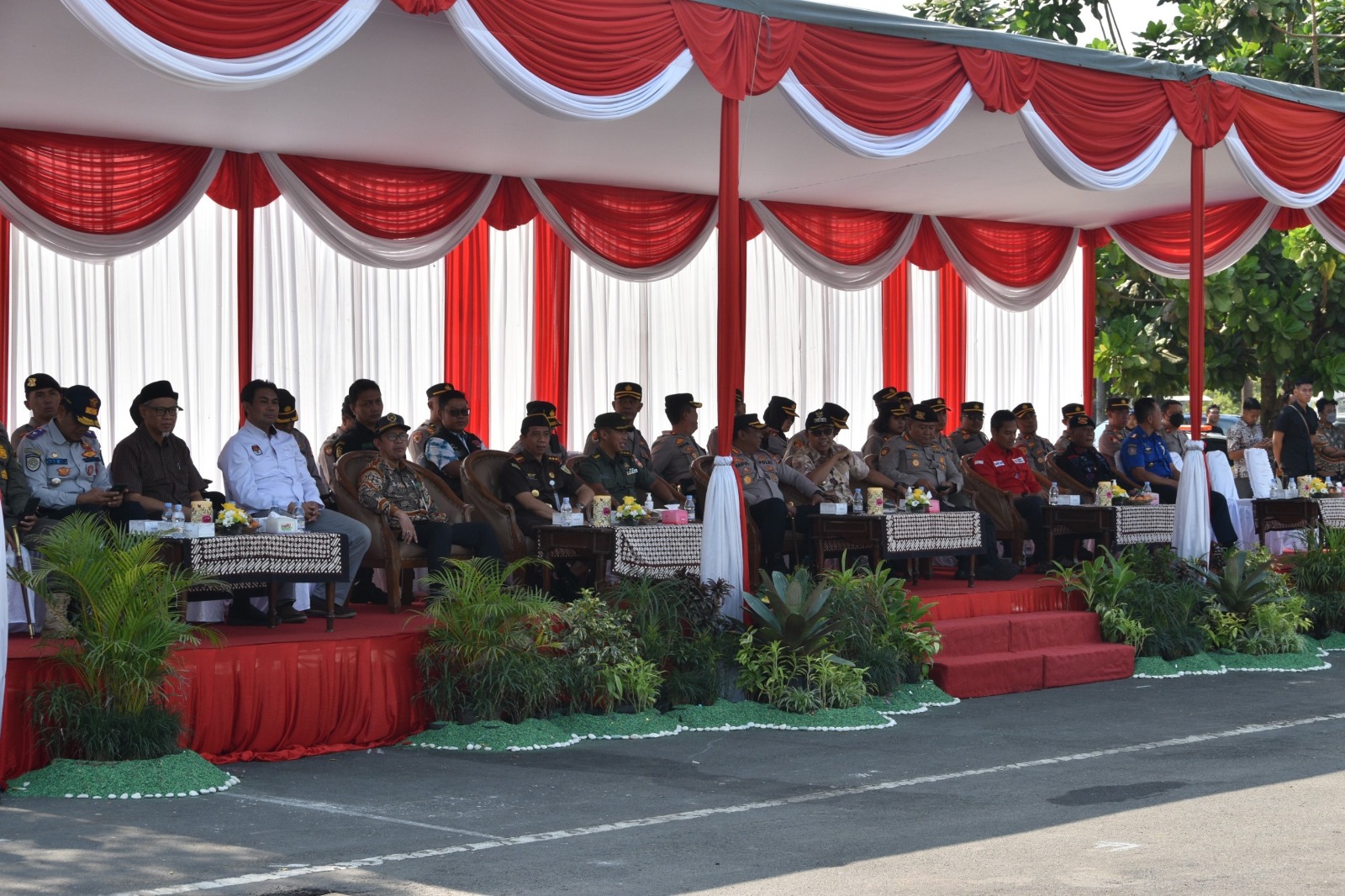 Ketua Pengadilan Negeri Yogyakarta Menghadiri Simulasi Pelatihan Sispamkota Operasi Mantab Brata Progo 