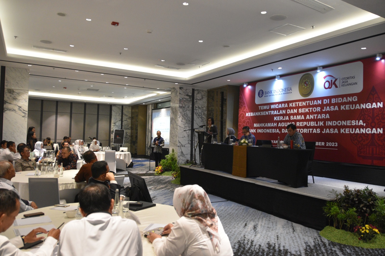 Pengadilan Negeri Yogyakarta Menghadiri Pembukaan Pelatihan Singkat Temu Wicara Ketentuan di Bidang Kebanksentralan dan Sektor Jasa Keuangan 