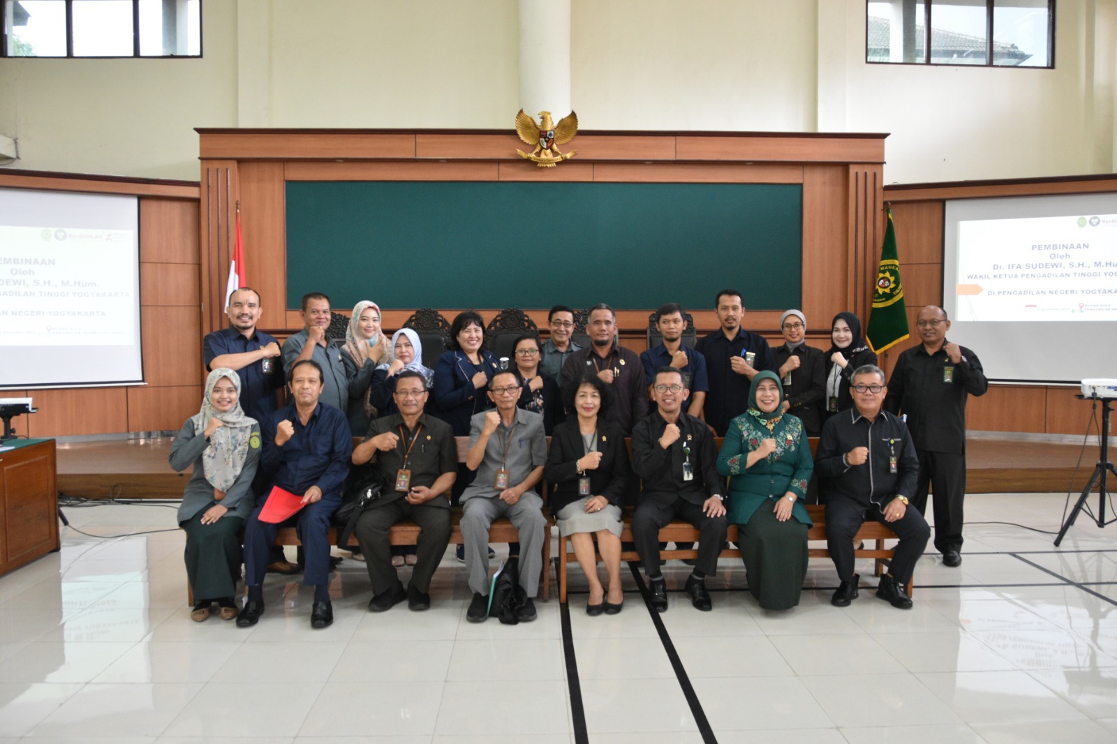 Pembinaan oleh Wakil Ketua Pengadilan Tinggi Yogyakarta di Pengadilan Negeri Yogyakarta