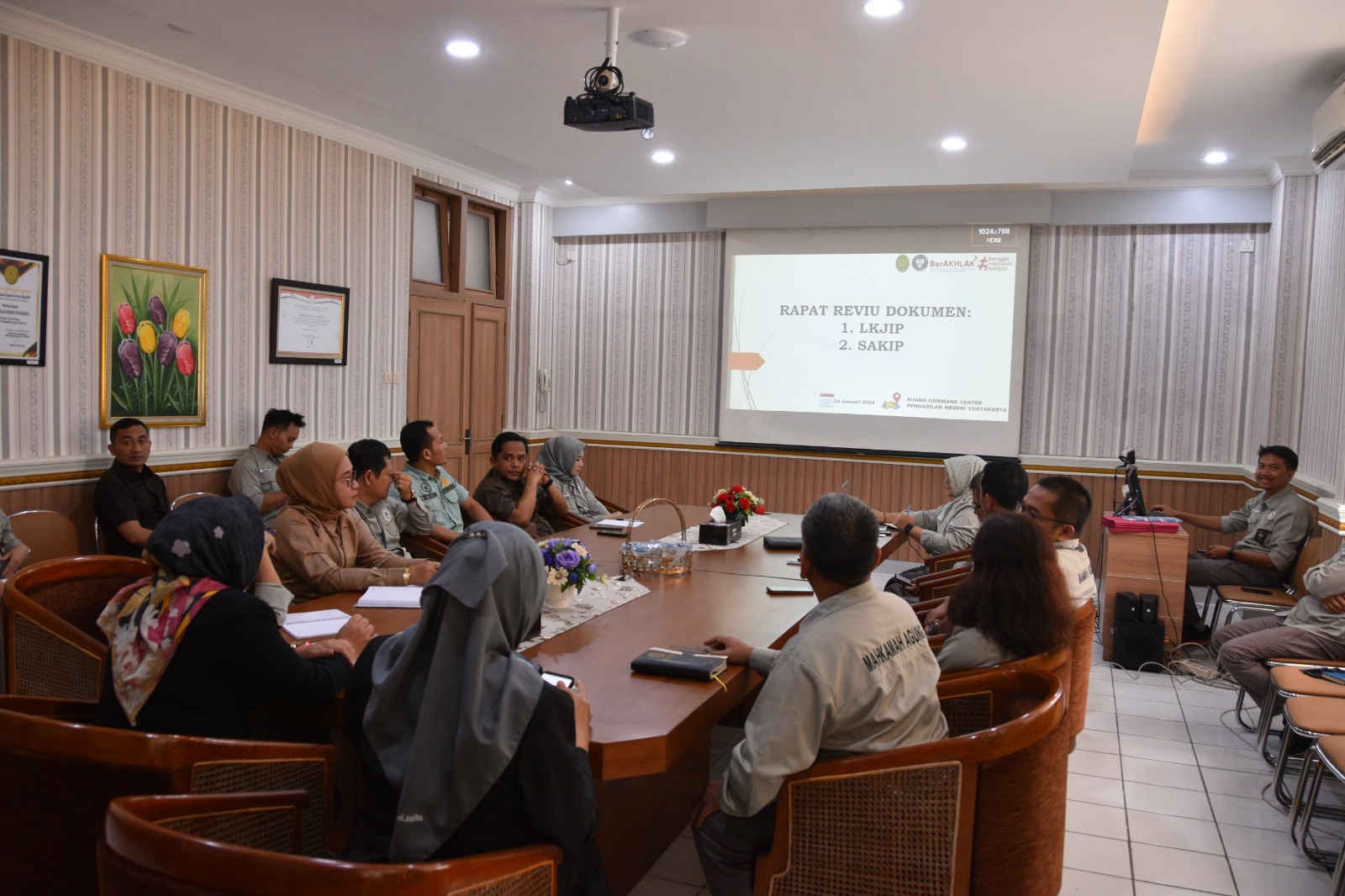 Rapat Penyusunan LKJiP dan Dokumen SAKIP Pengadilan Negeri Yogyakarta