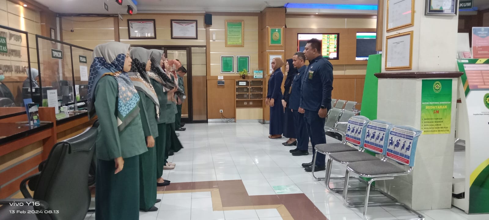 Apel Pagi Rutin Petugas PTSP 13 Februari 2024
