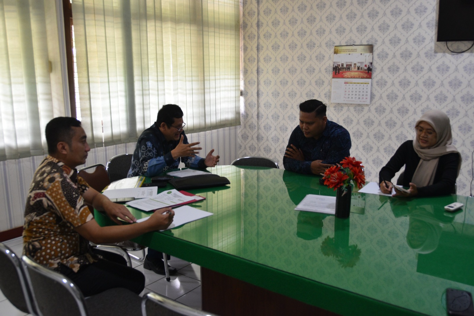 Rapat Monev Kinerja Posbakum di Pengadilan Negeri Yogyakarta