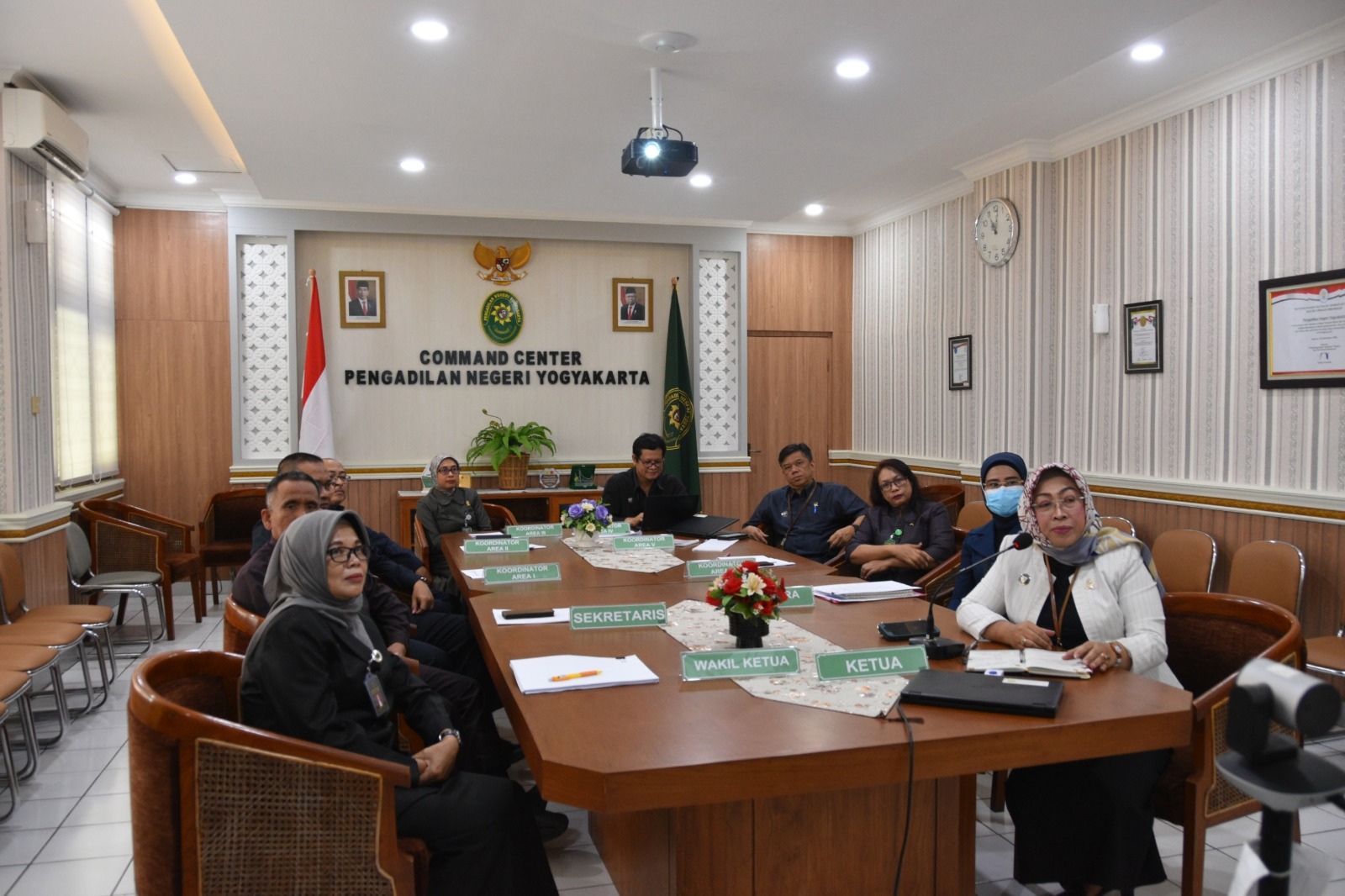 Pengadilan Negeri Yogyakarta Mengikuti Monev Pembangunan ZI berpredikat WBK