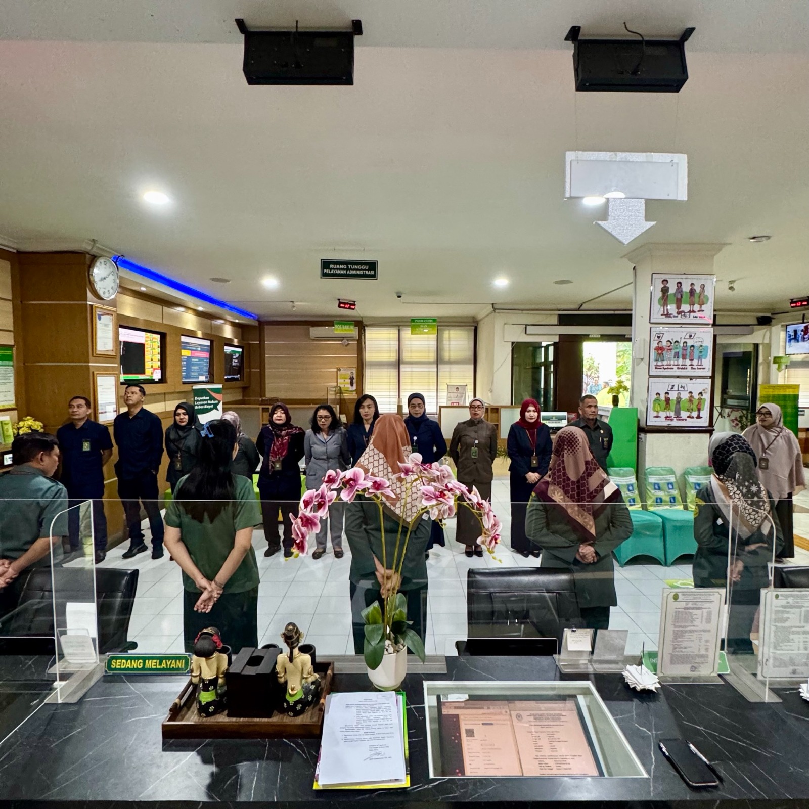 Apel Pagi Rutin Petugas PTSP 11 Maret 2025