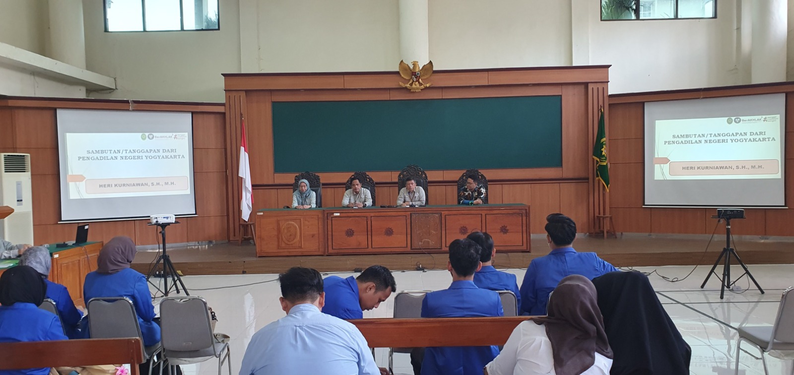 Penerimaan dan Pembekalan Kuliah Praktek Peradilan bagi Mahasiswa UII Tahun Ajaran 2024/2025 di Pengadilan Negeri Yogyakarta