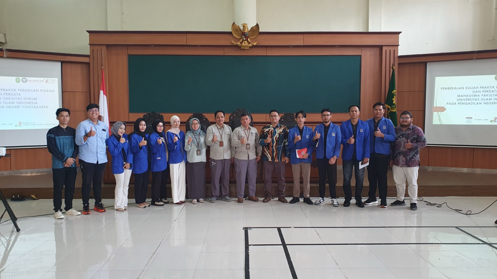 Penerimaan dan Pembekalan Kuliah Praktek Peradilan bagi Mahasiswa UII Tahun Ajaran 2024/2025 di Pengadilan Negeri Yogyakarta