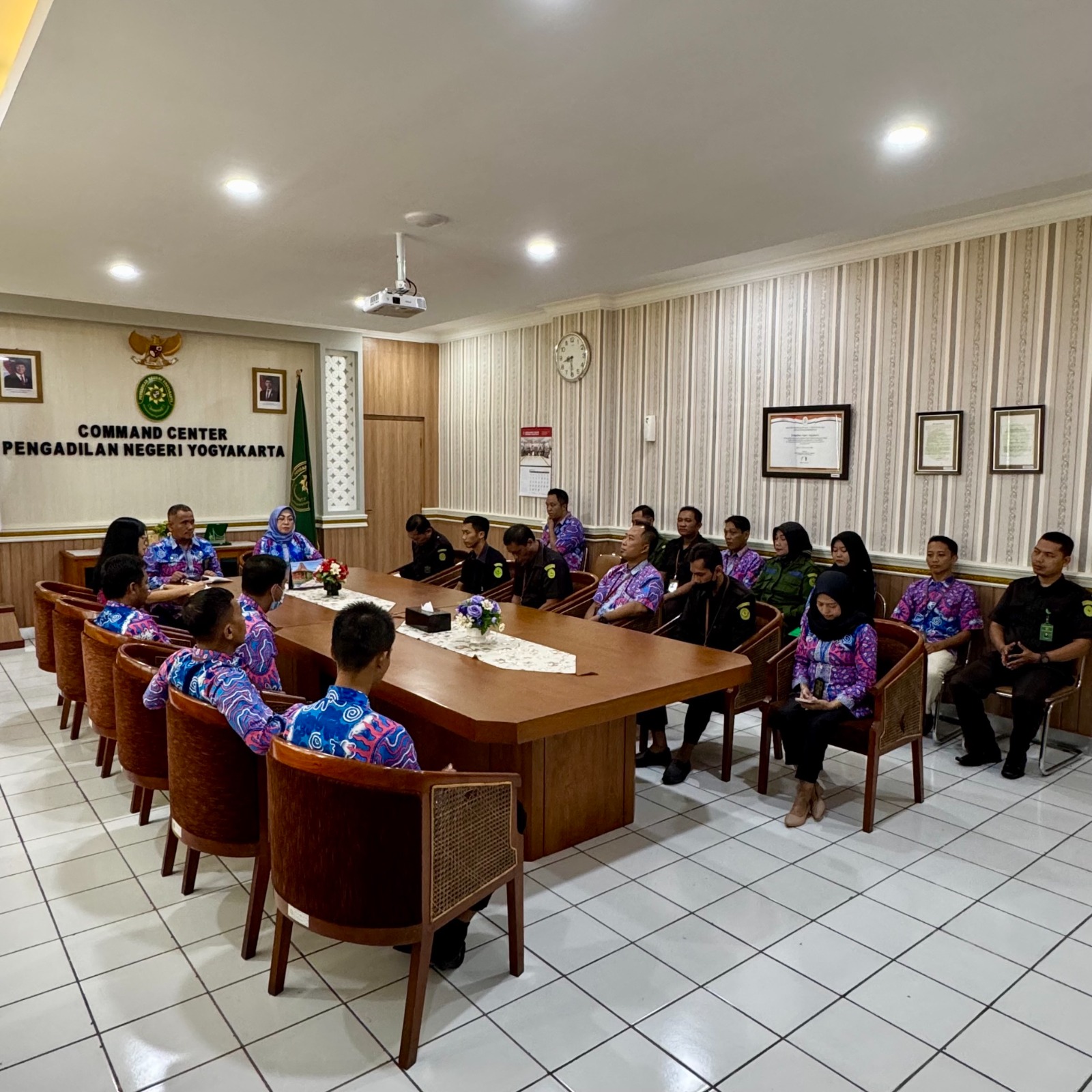 Pembinaan dan Monev Kinerja Triwulan I Tahun 2025 PPNPN Pengadilan Negeri Yogyakarta