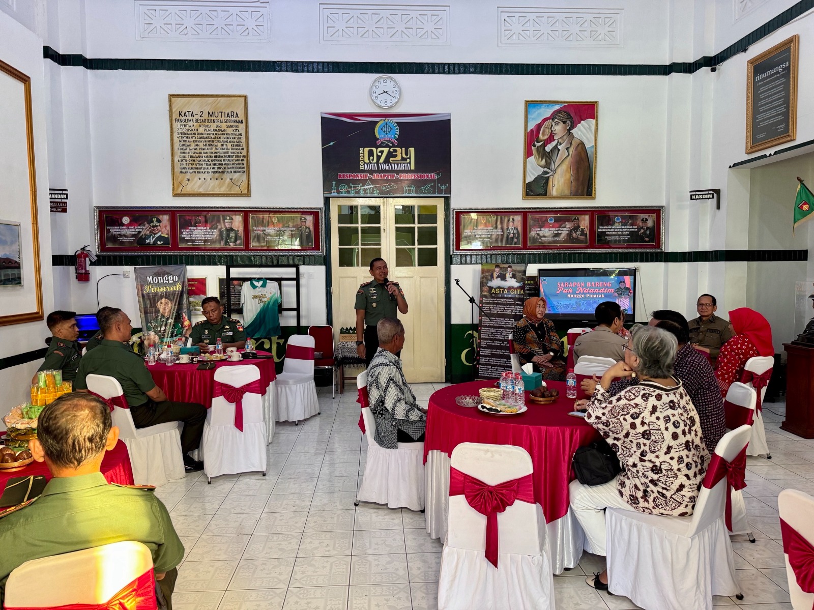 Ketua Pengadilan Negeri Yogyakarta Menghadiri Sarapan Bareng Pak Ndandim Kota Jogja