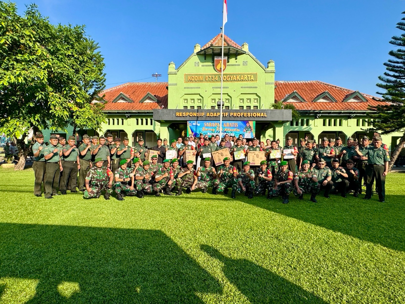 Ketua Pengadilan Negeri Yogyakarta Menghadiri Sarapan Bareng Pak Ndandim Kota Jogja