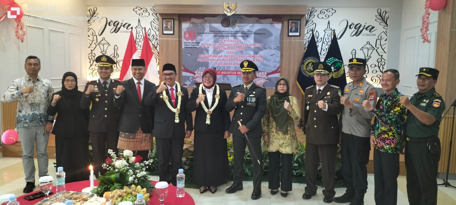 Hakim Pengadilan Negeri Yogyakarta Menghadiri Pemberian Remisi Umum 2025