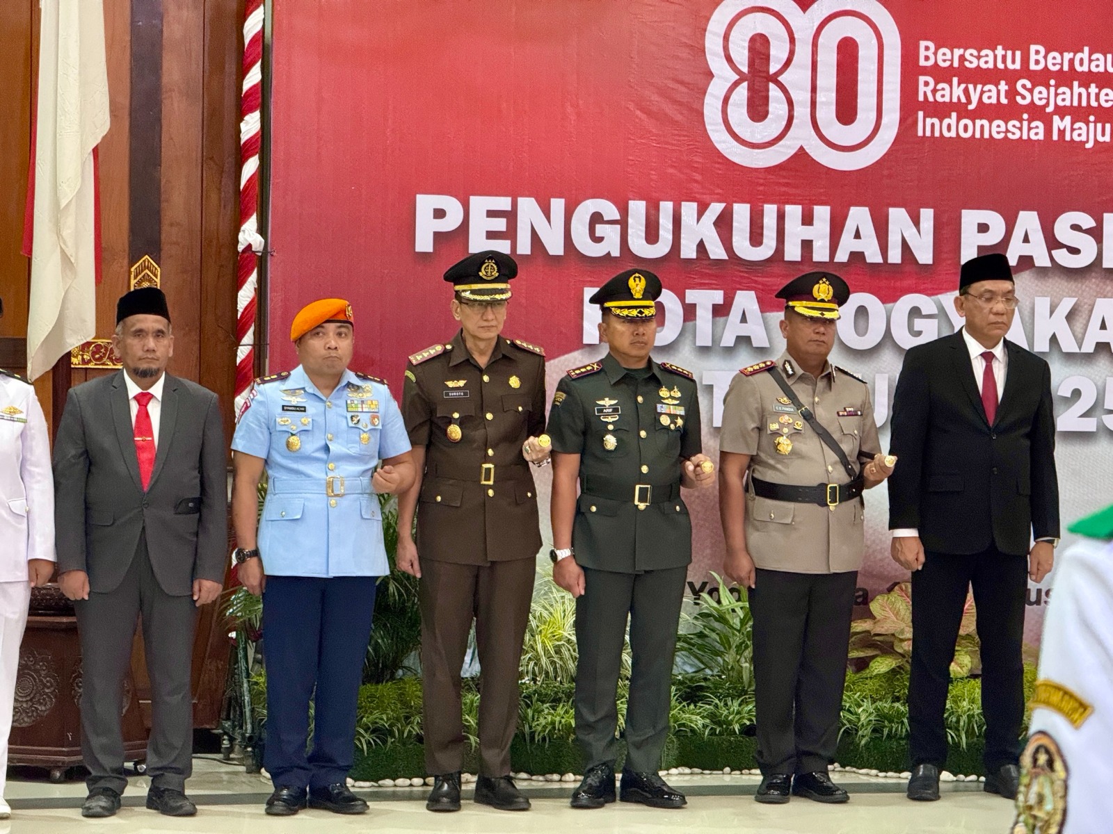 Sekretaris Pengadilan Negeri Yogyakarta Menghadiri Pengukuhan Paskibraka Kota Yogyakarta