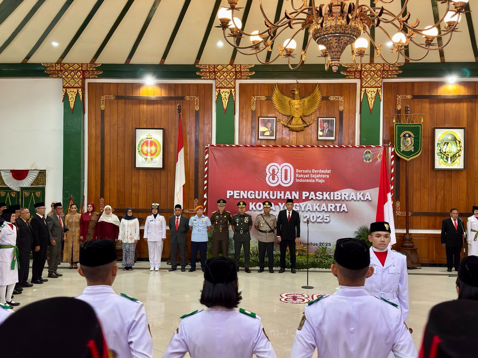 Sekretaris Pengadilan Negeri Yogyakarta Menghadiri Pengukuhan Paskibraka Kota Yogyakarta