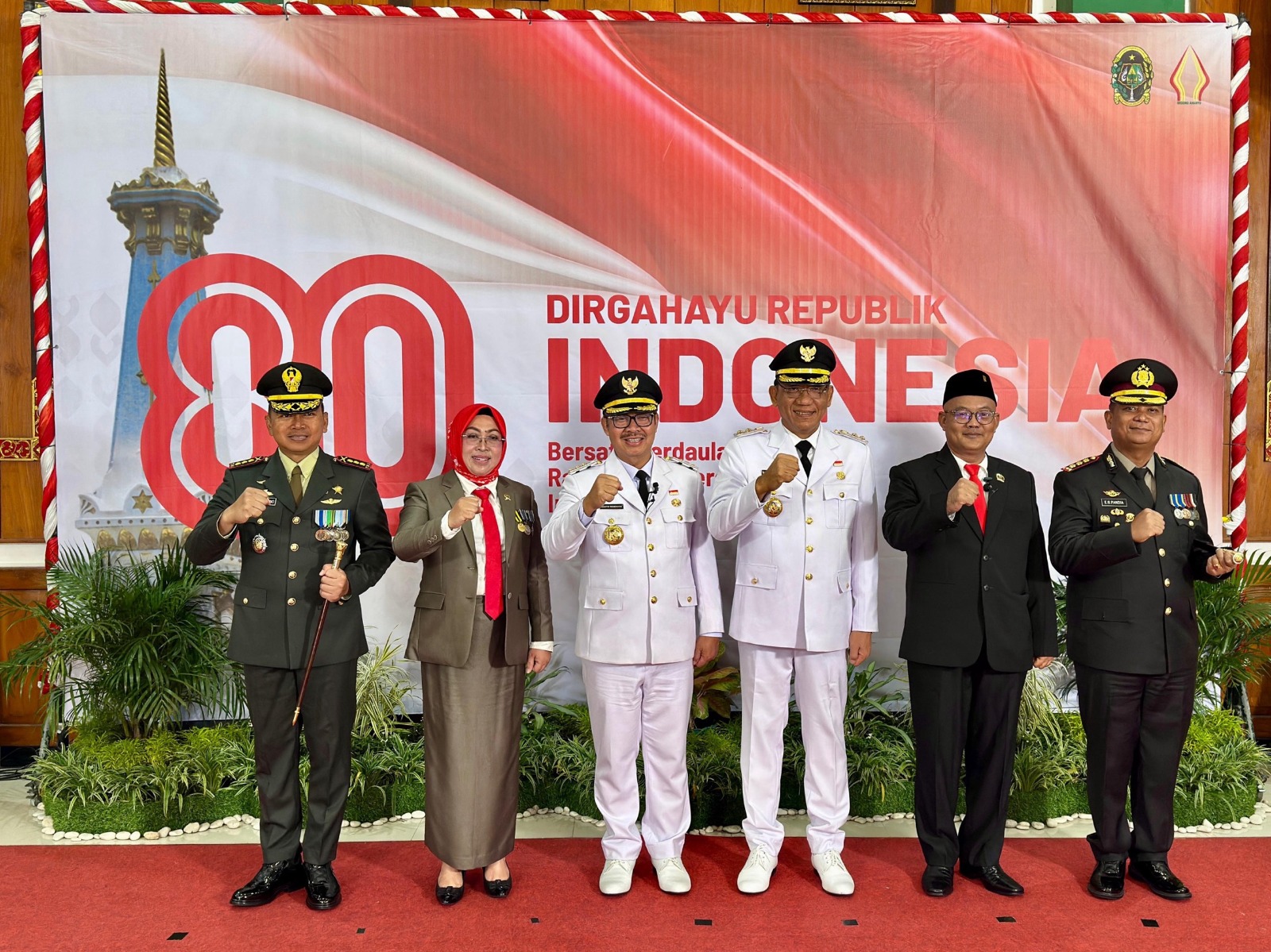 Ketua Pengadilan Negeri Yogyakarta Mengikuti Upacara Bendera Peringatan HUT Kemerdekaan RI ke-80 Tahun 2025 di Balaikota Yogyakarta