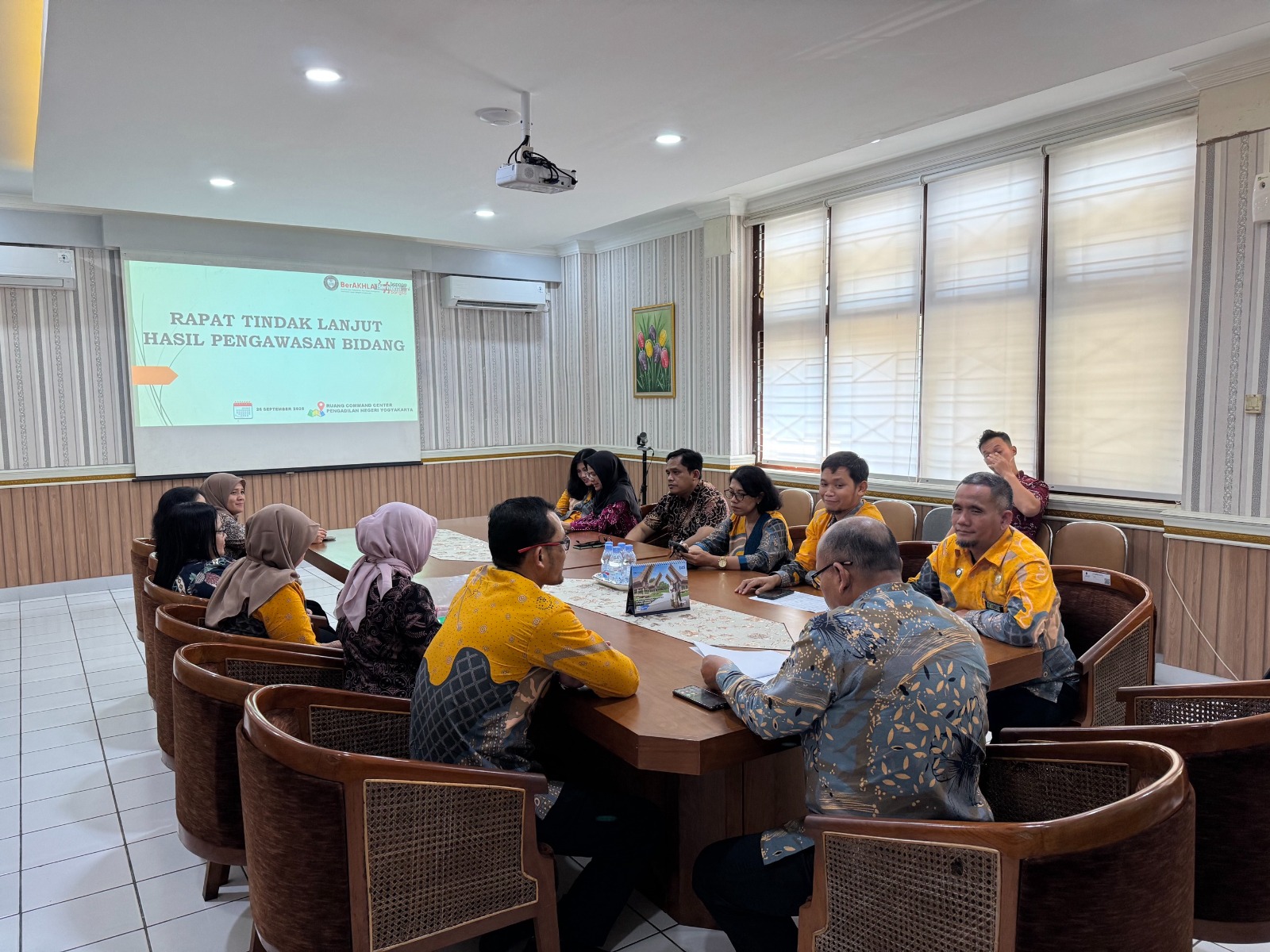 Rapat TLHP Pengawasan Bidang Pengadilan Negeri Yogyakarta September 2025