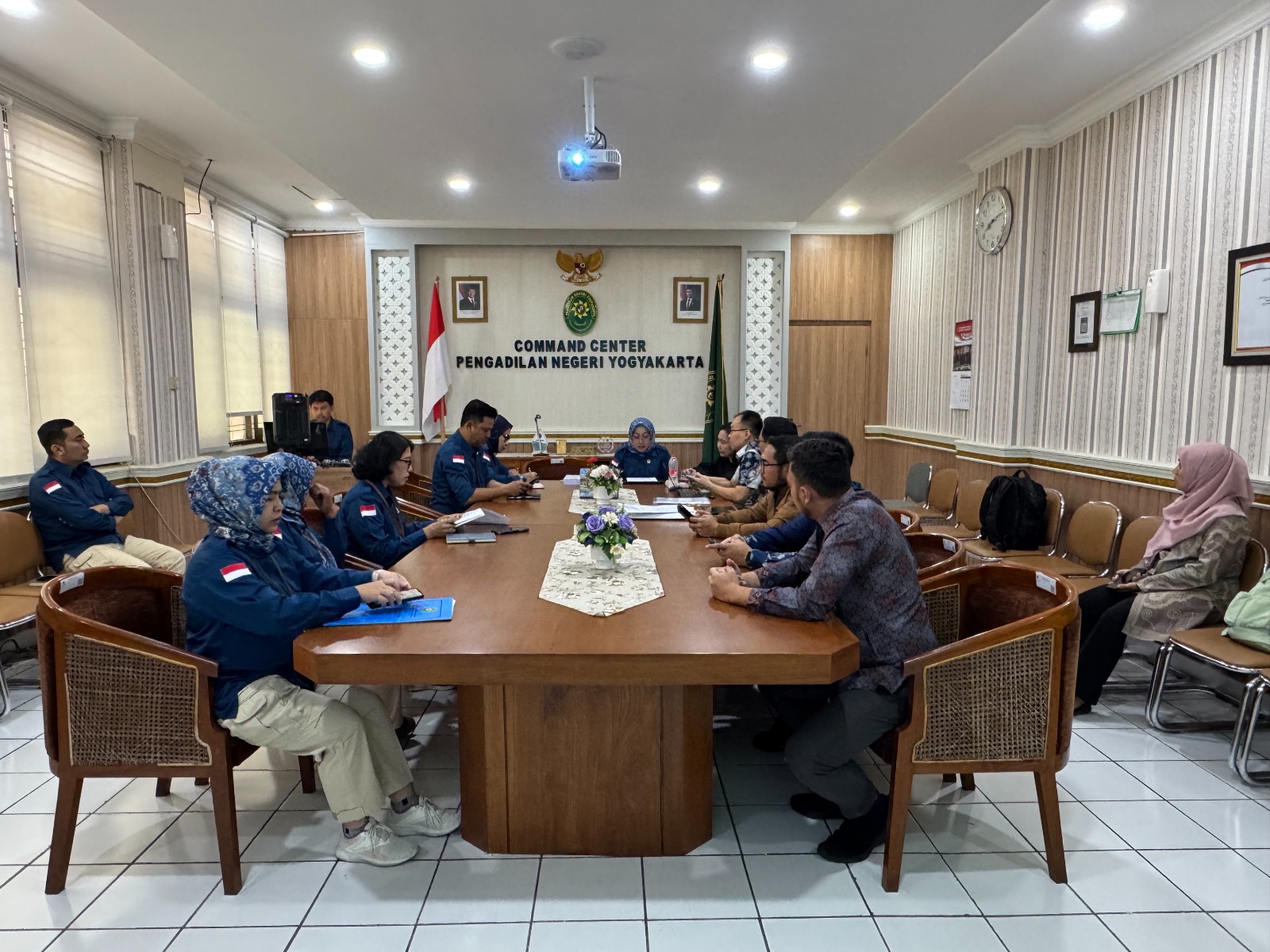 Pengadilan Negeri Yogyakarta Mengikuti Audiensi Mengenai Perkara Eksekusi bersama Ketua Pengadilan Tinggi Jambi dan Tim dari LMAN