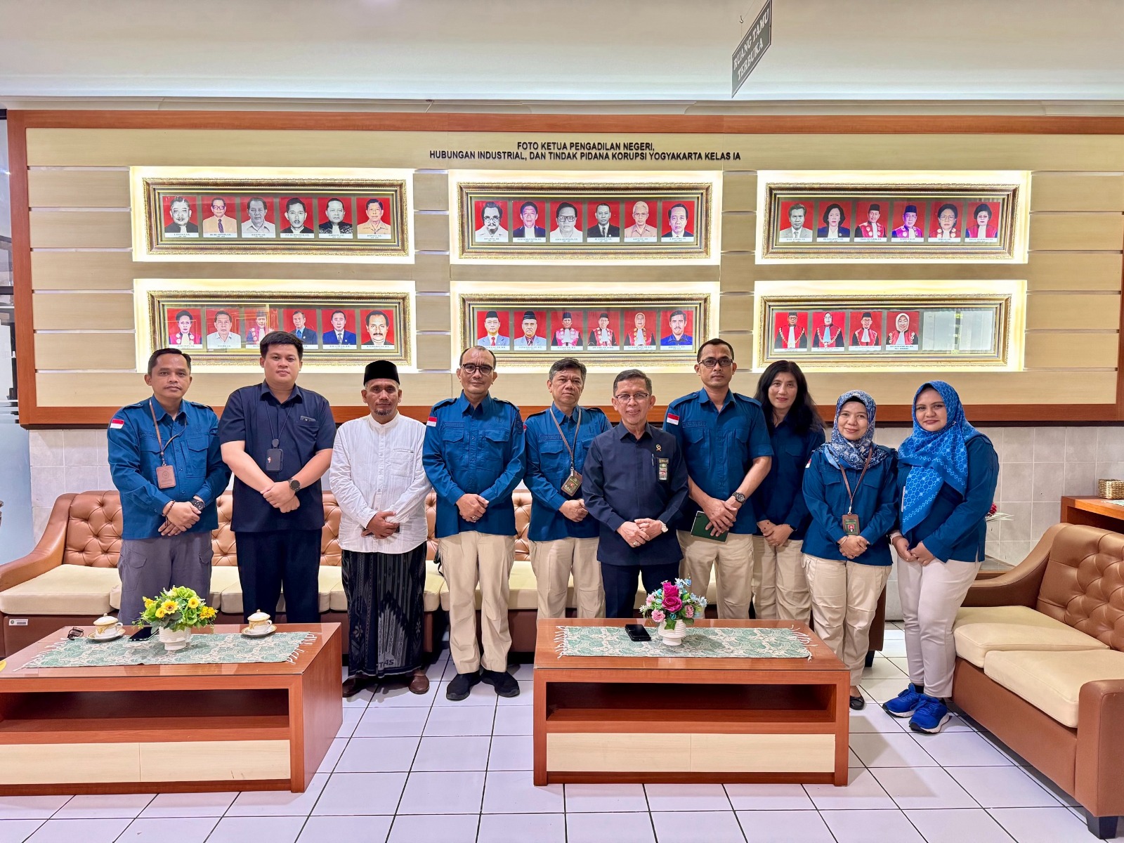 Pengadilan Negeri Yogyakarta Mendapatkan Kunjungan Kerja dari Ketua Kelompok Kerja SMAP Tahun 2025 beserta Tim