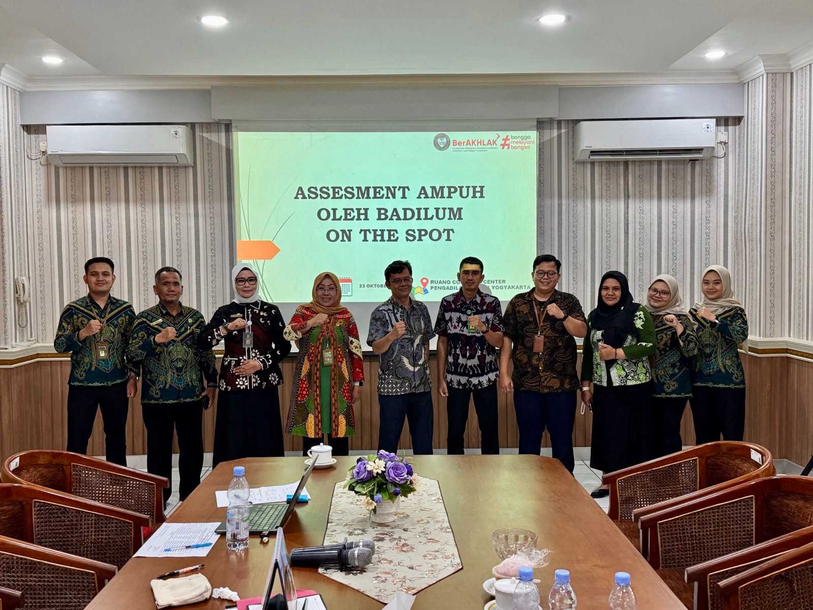 Asesmen AMPUH di Pengadilan Negeri Yogyakarta oleh Tim Asesmen AMPUH Badilum