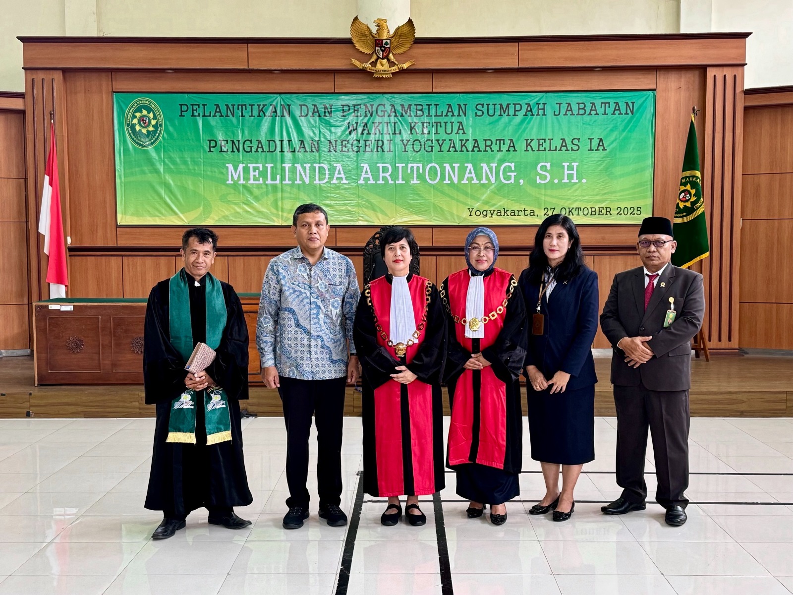 Pelantikan dan Pengambilan Sumpah Jabatan Wakil Ketua Pengadilan Negeri Yogyakarta