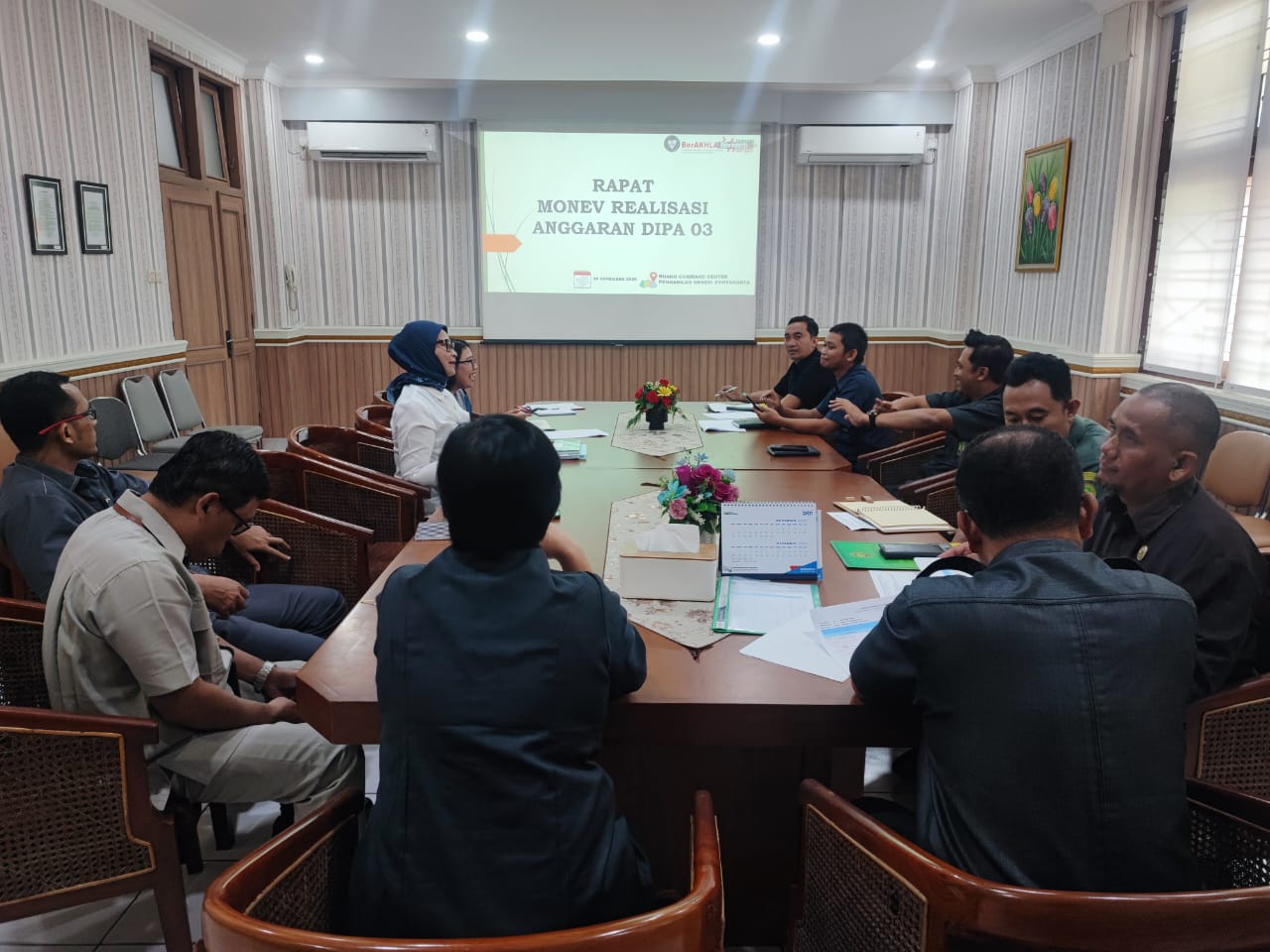 Rapat Monev Realisasi Anggaran DIPA 03 Pengadilan Negeri Yogyakarta
