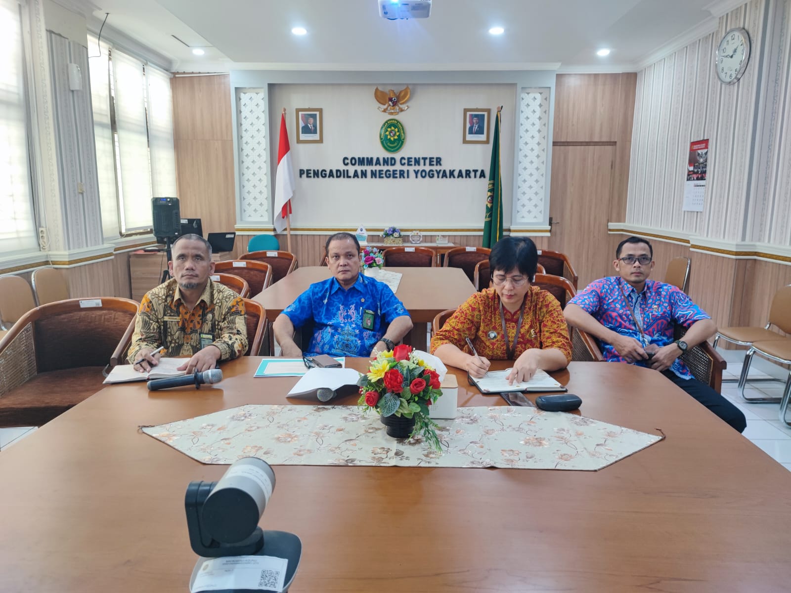 Pengadilan Negeri Yogyakarta Mengikuti Penyampaian Laporan SMAP Tahun 2025