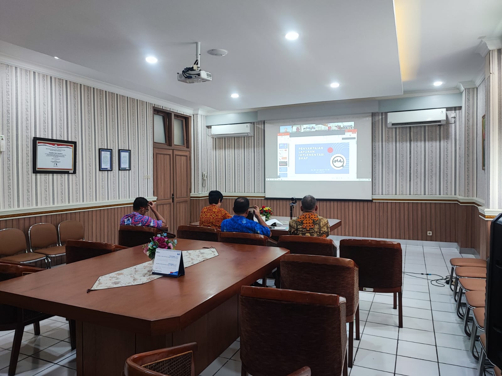 Pengadilan Negeri Yogyakarta Mengikuti Penyampaian Laporan SMAP Tahun 2025