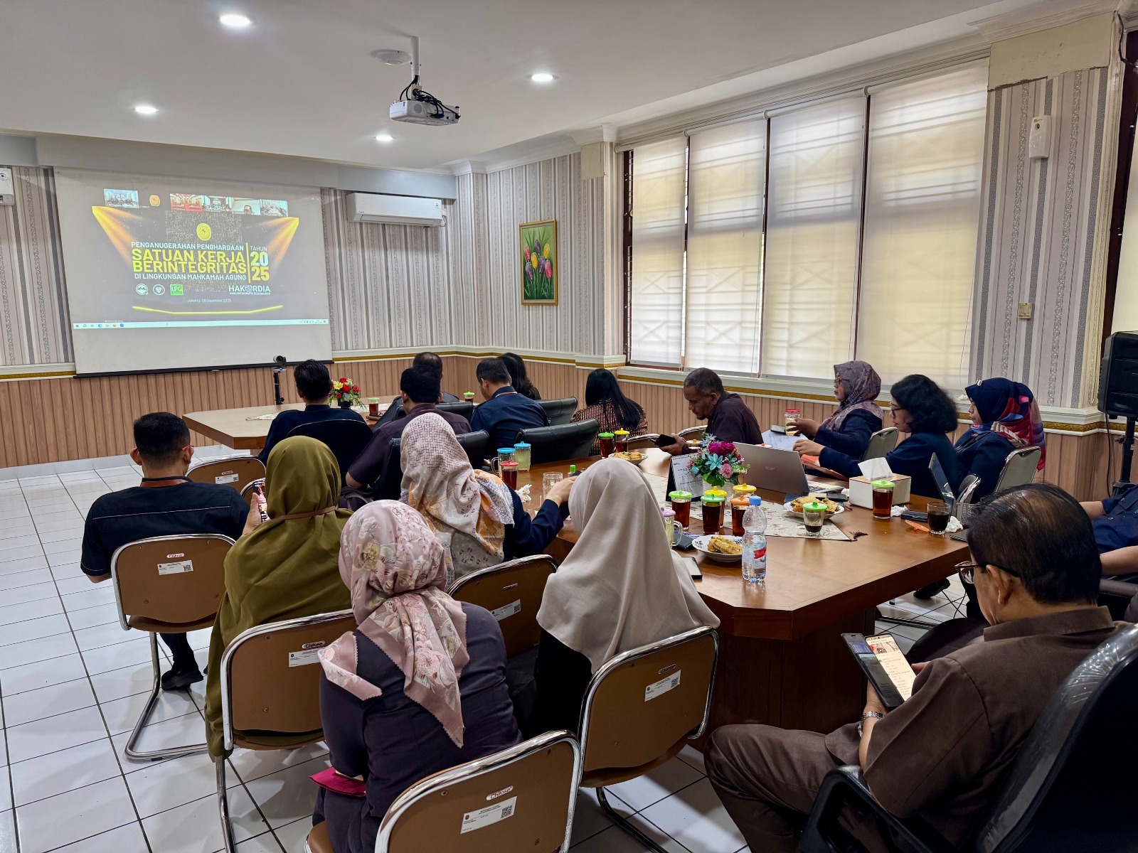 Pengadilan Negeri Yogyakarta Mengikuti Penganugerahan Penghargaan Satuan Kerja Berintegritas di Lingkungan Mahkamah Agung Tahun 2025