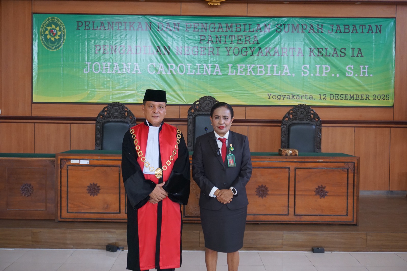 Upacara Pelantikan dan Pengambilan Sumpah Jabatan Panitera Pengadilan Negeri Yogyakarta