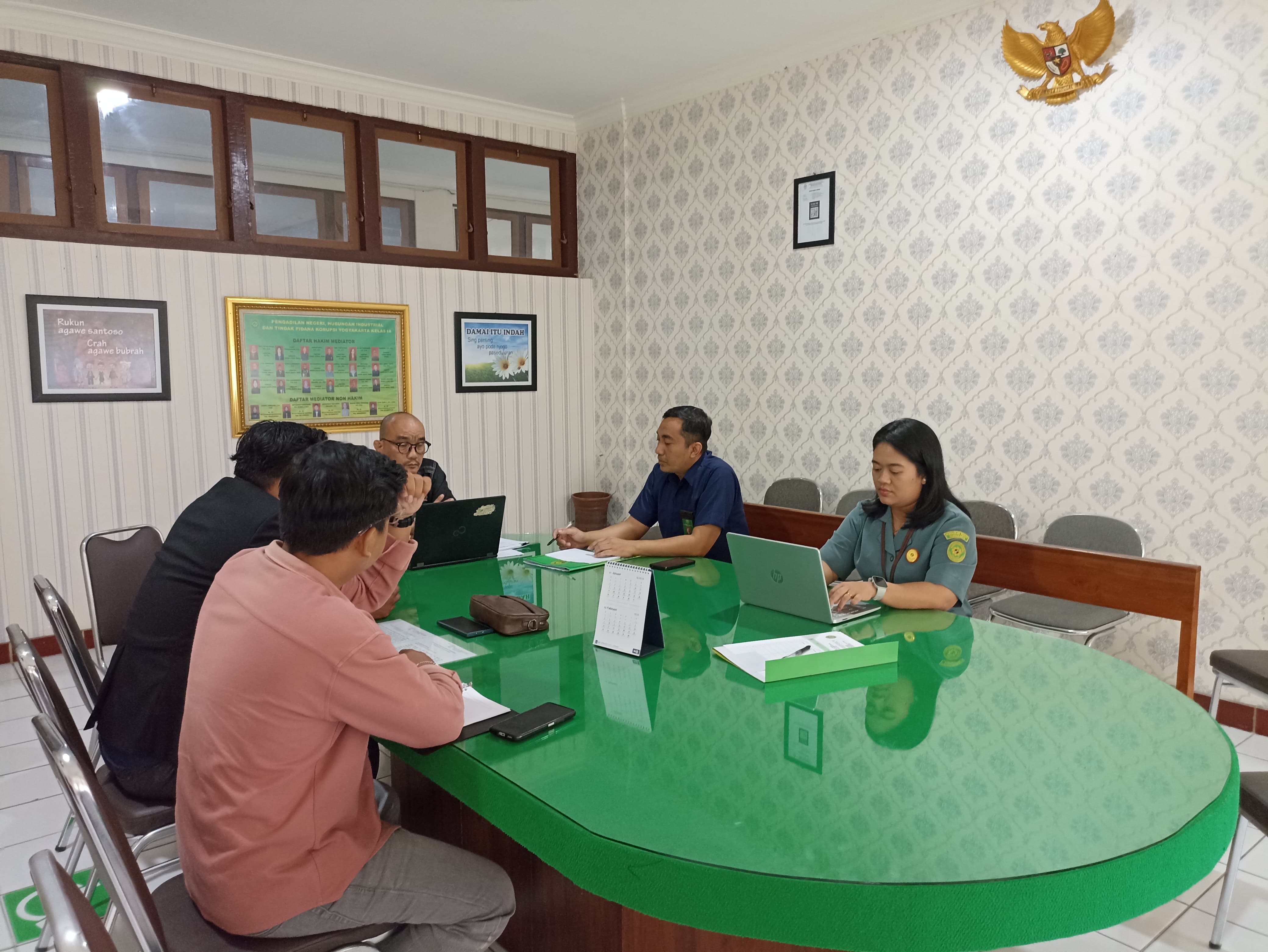 Rapat Monev Posbakum Pengadilan Negeri Yogyakarta