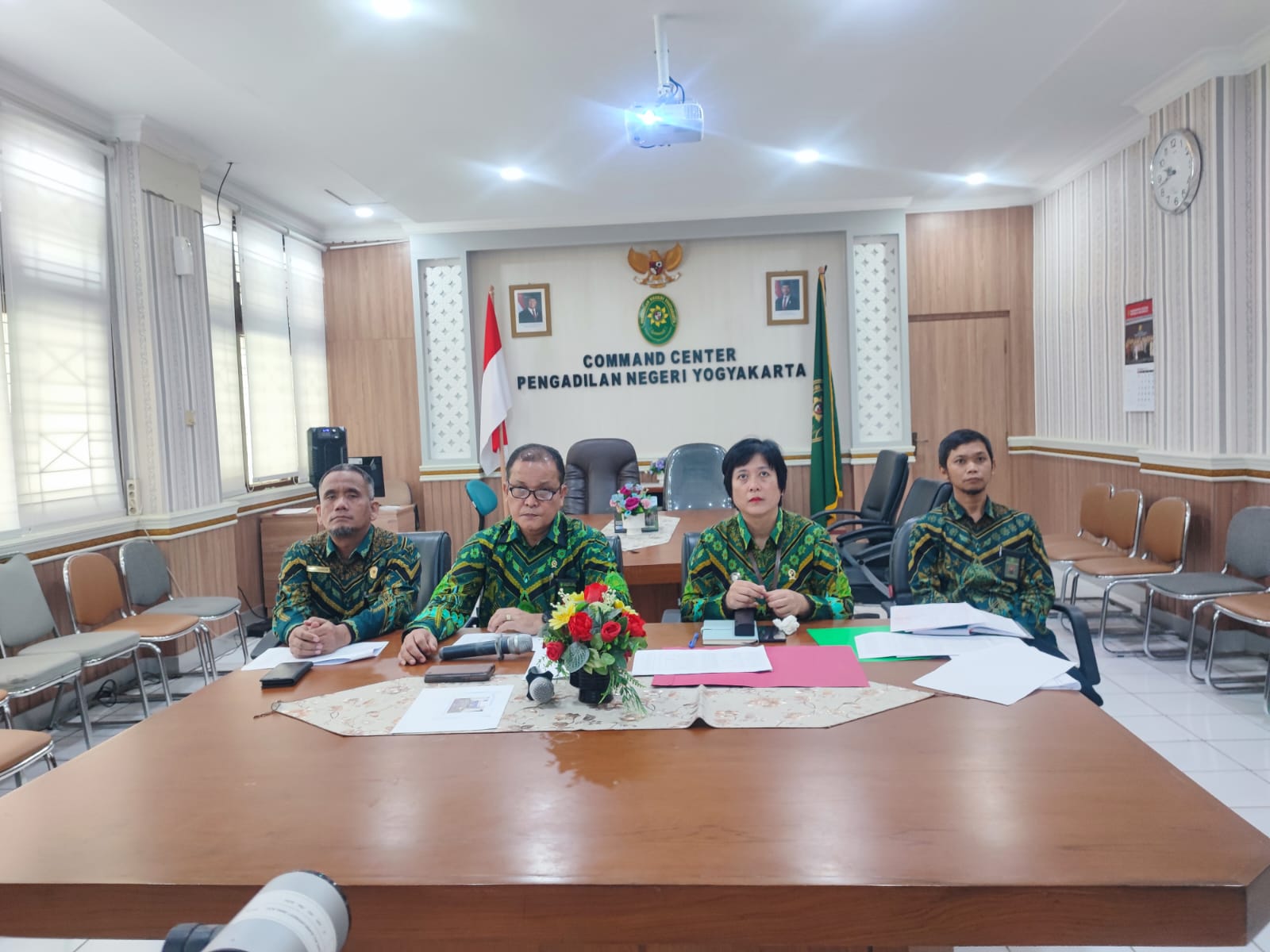 Pengadilan Negeri Yogyakarta Mengikuti Rapat Monev Kedisiplinan oleh Pengadilan Tinggi Yogyakarta