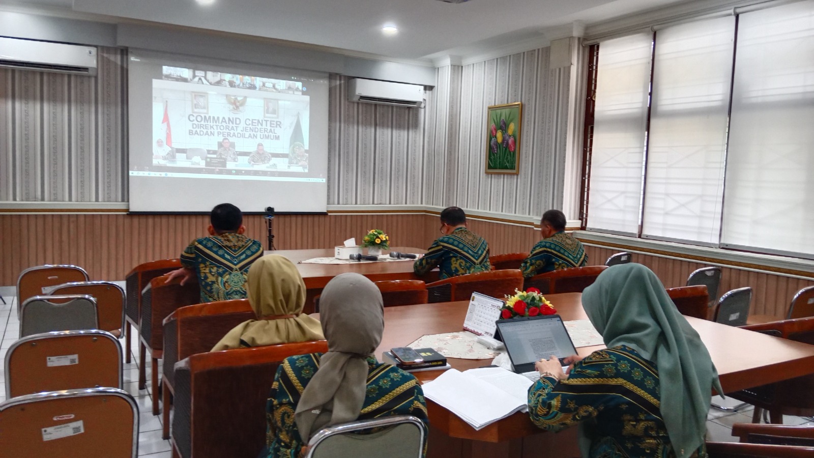 Pengadilan Negeri Yogyakarta Mengikuti Sosialisasi Evaluasi Pembangunan Zona Integritas