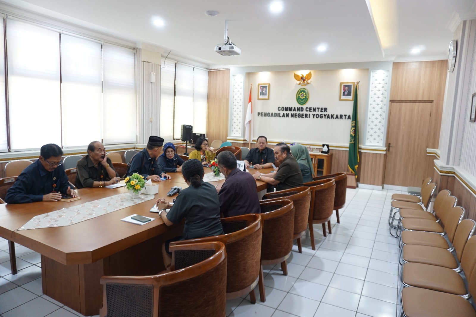 Pengadilan Tinggi Yogyakarta melakukan Monev Kedisiplinan di Pengadilan Negeri Yogyakarta