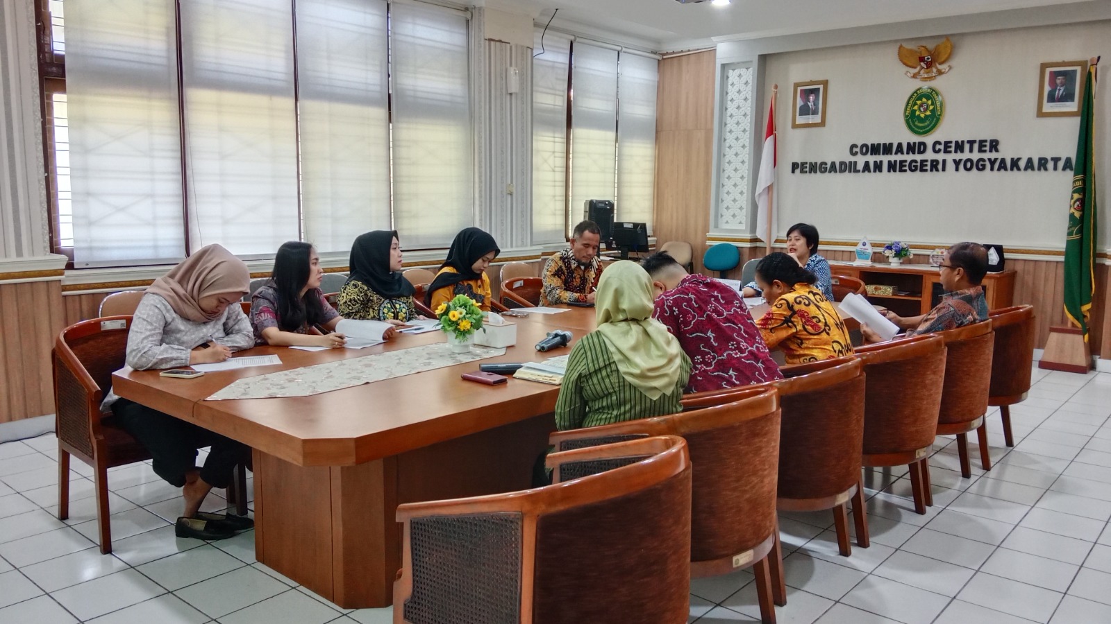 Rakor Rencana Aksi Agen Perubahan Pembangunan Zona Integritas Pengadilan Negeri Yogyakarta