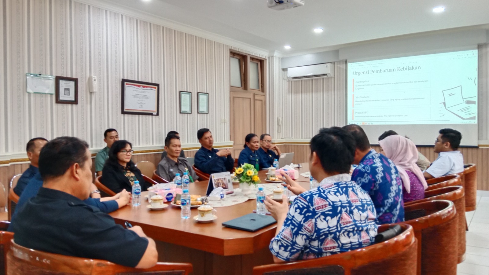 Pengadilan Negeri Yogyakarta Mengikuti Audiensi dan Wawancara bersama Tim Badan Strategi Kebijakan