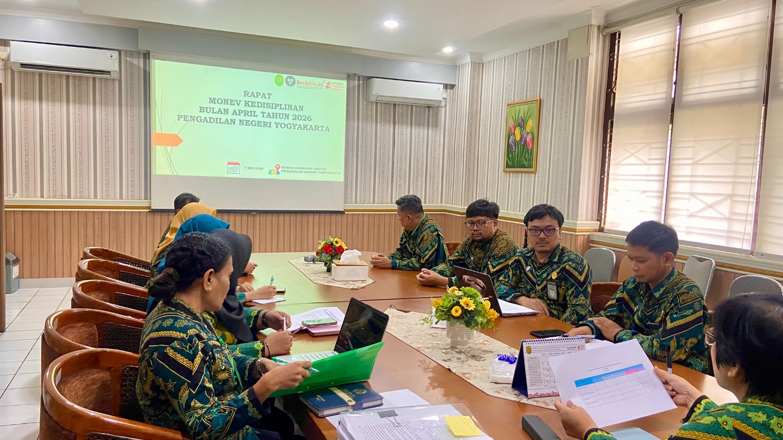 Rapat Monev Kedisiplinan Pengadilan Negeri Yogyakarta bulan April 2026 Rapat Monev Kedisiplinan Pengadilan Negeri Yogyakarta bulan April 2026