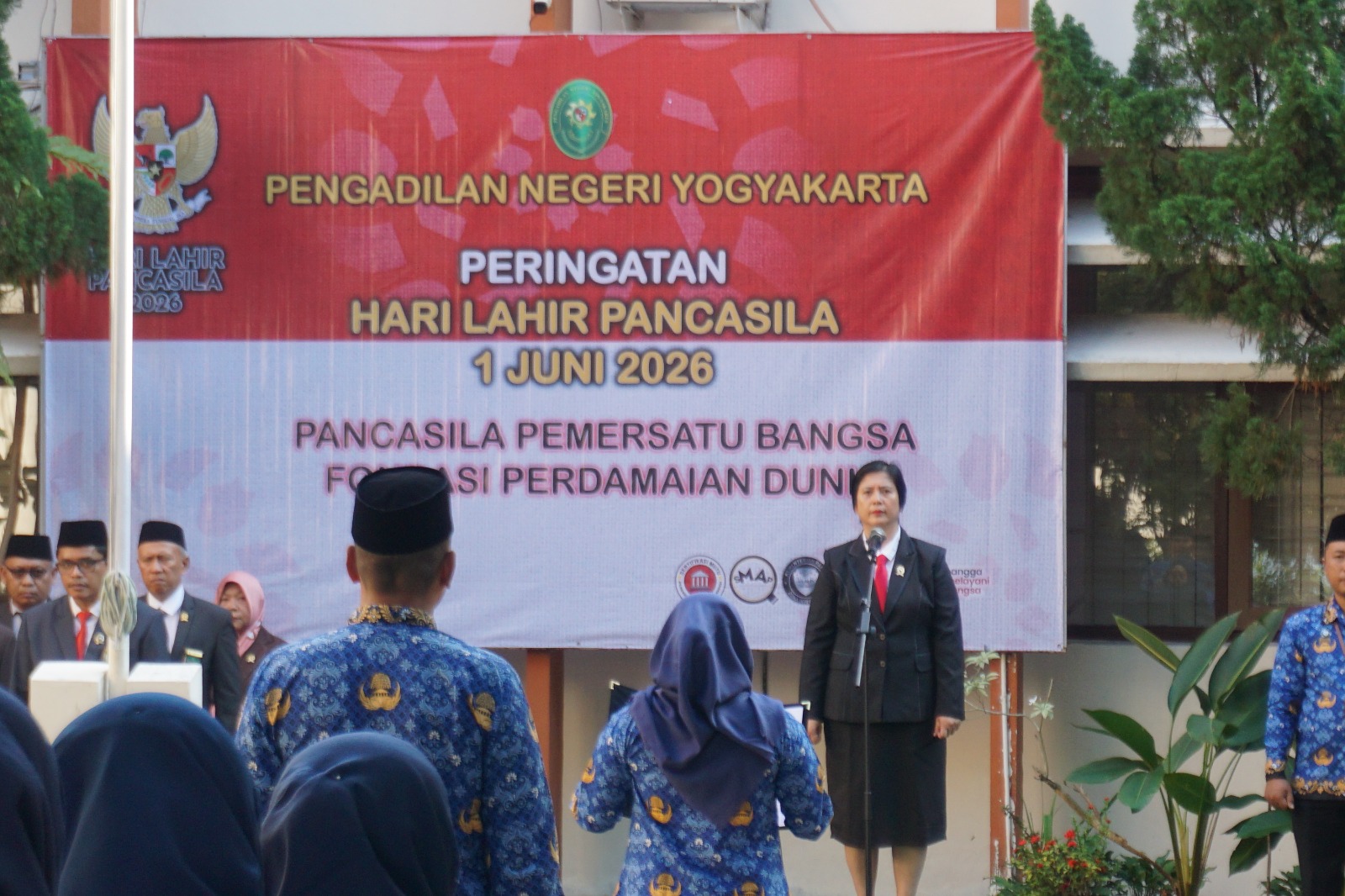 Pengadilan Negeri Yogyakarta Melaksanakan Upacara Peringatan Hari Lahir Pancasila Tahun 2026