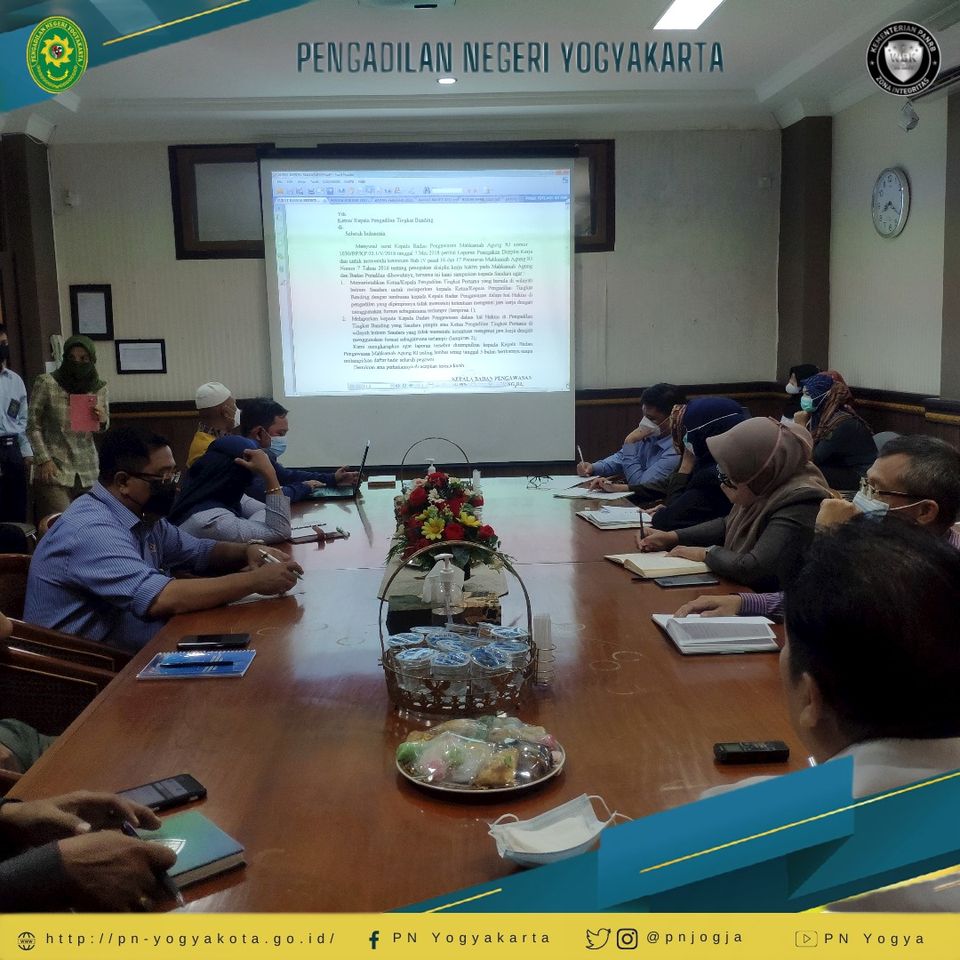 Rapat Monitoring dan Evaluasi Kedisiplinan Hakim