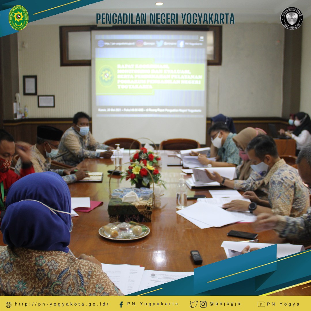 Rapat Monitoring dan Evaluasi Serta Pembenahan Pelayanan Posbakum