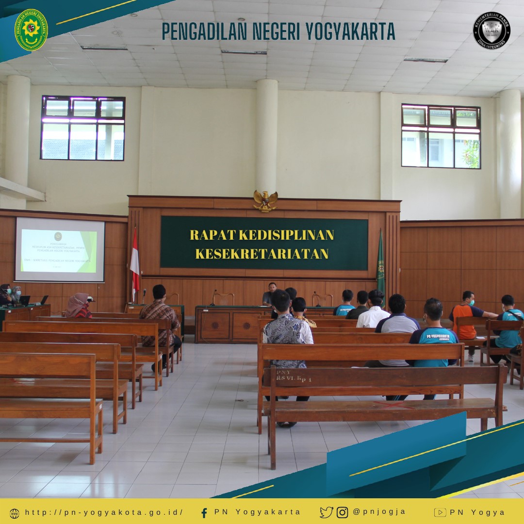 Rapat Monitoring dan Evaluasi Kedisiplinan Kesekretariatan